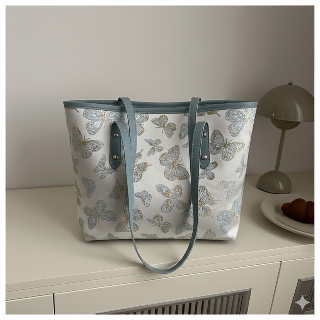 Butterfly Tote Blue